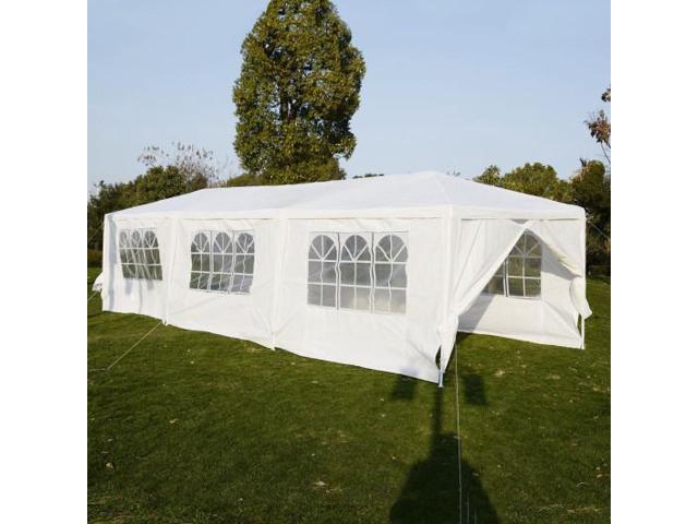 SlickBlue 30 x 10 ft Outdoor Party Canopy Tent with 8 Walls