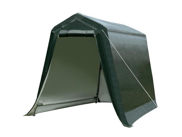 SlickBlue Outdoor Carport Shed with Sidewalls and Waterproof Ripstop Cover-6 x 8 ft