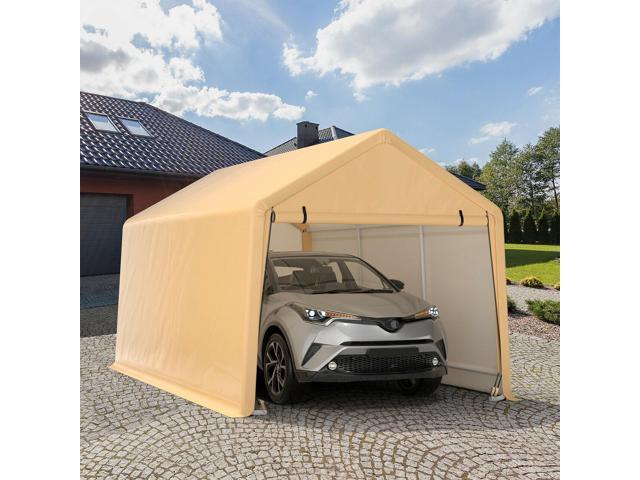 SlickBlue 9 x 17 Feet Heavy Duty Carport Canopy-Yellow