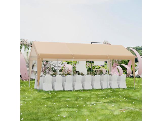 SlickBlue 10 x 20 Feet Patio Heavy Duty All-Weather Carport-without Sidewall