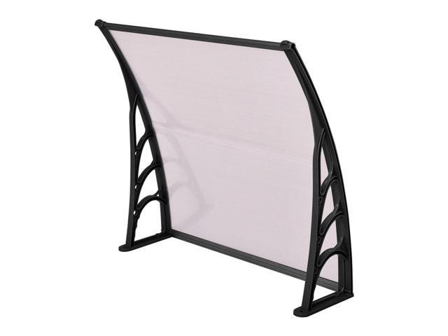 SlickBlue 40 x 40 Inch Outdoor Polycarbonate Front Door Window Awning Canopy