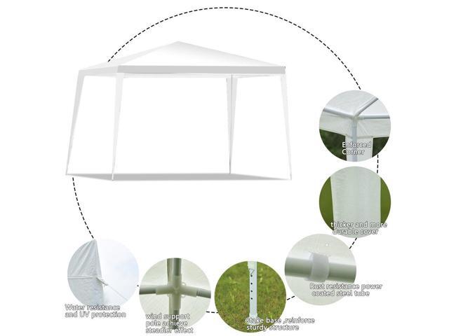 SlickBlue 10 x 10 Feet Outdoor Wedding Canopy Tent for Backyard
