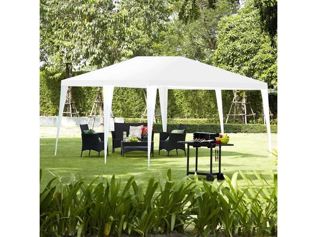 SlickBlue 10 x 20 Feet 6 Sidewalls Canopy Tent with Carry Bag-White