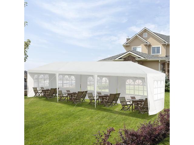 SlickBlue 10 x 30 Feet Canopy Tent with 5 Removable Sidewalls for Party Wedding
