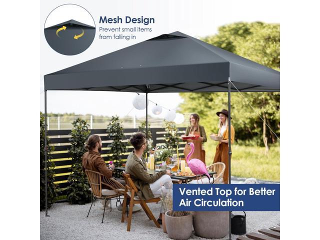 SlickBlue 10 x 10 Feet Foldable Outdoor Instant Pop-up Canopy with Carry Bag