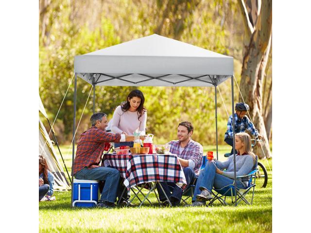 SlickBlue 6.6 x 6.6 Feet Outdoor Pop-up Canopy Tent with UPF 50+ Sun Protection