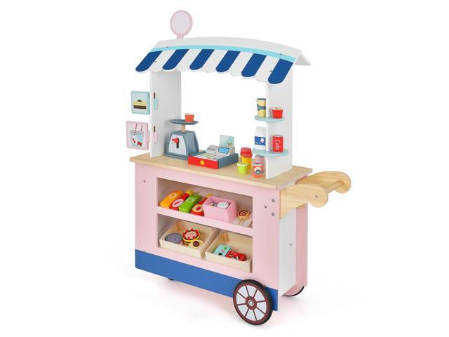 SlickBlue Toy Cart Play Set with POS Machine and Lovely Scale