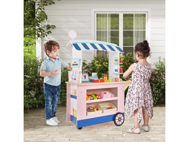 SlickBlue Toy Cart Play Set with POS Machine and Lovely Scale