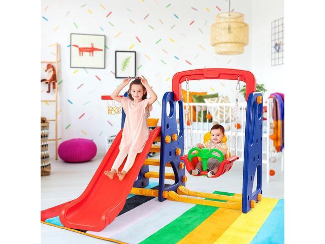 SlickBlue 3-in-1 Junior Children Climber Slide Playset