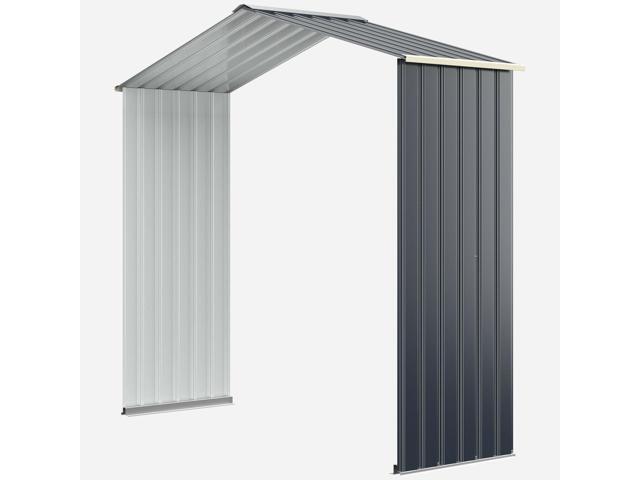 SlickBlue Outdoor Storage Shed Extension Kit for 7 Feet Shed Width