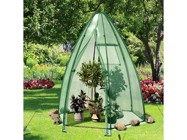 SlickBlue Portable Mini Greenhouse with All-Weather PE Cover