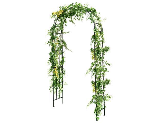 SlickBlue Metal Garden Arch for Climbing Plants and Outdoor Garden Decor