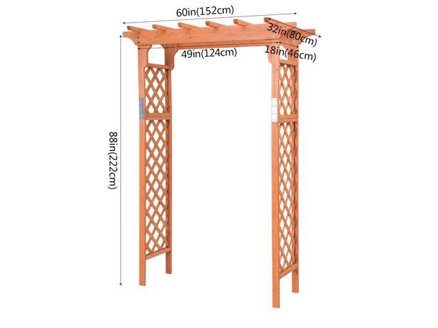 SlickBlue Garden Wooden High Arbor Arch Plant Pergola