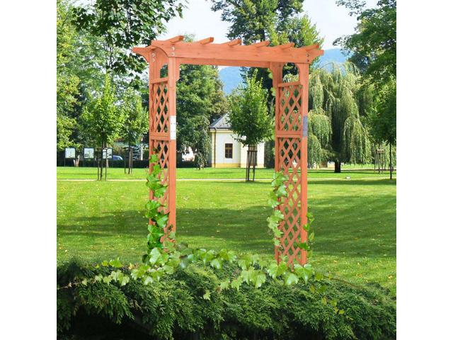 SlickBlue Garden Wooden High Arbor Arch Plant Pergola