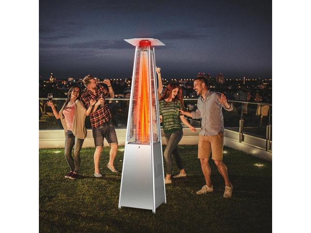 SlickBlue 42000 BTU Pyramid Patio Heater with Wheels