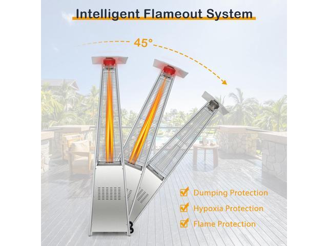 SlickBlue 42000 BTU Pyramid Patio Heater with Wheels