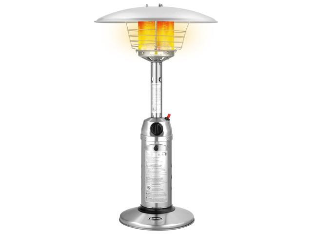 SlickBlue 11 000BTU Portable Tabletop Patio Stainless Steel Standing Propane Heater