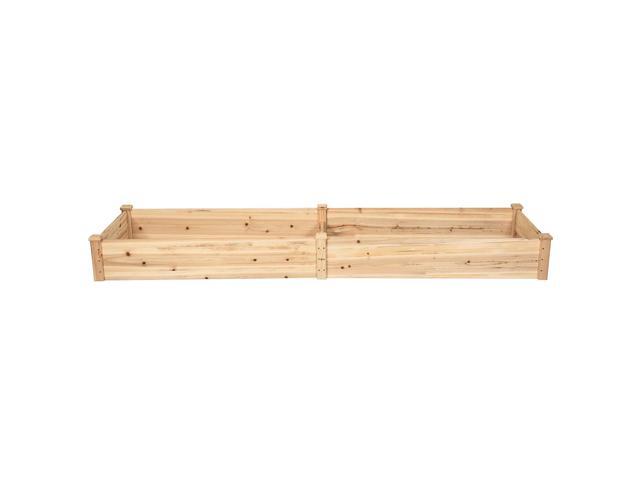 SlickBlue Wooden Vegetable Raised Garden Bed for Backyard Patio Balcony