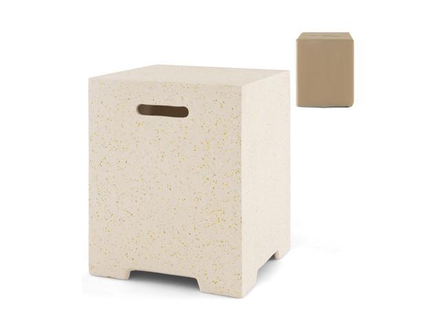SlickBlue 2-in-1 Gas Tank Holder Side Table with Protective Cover