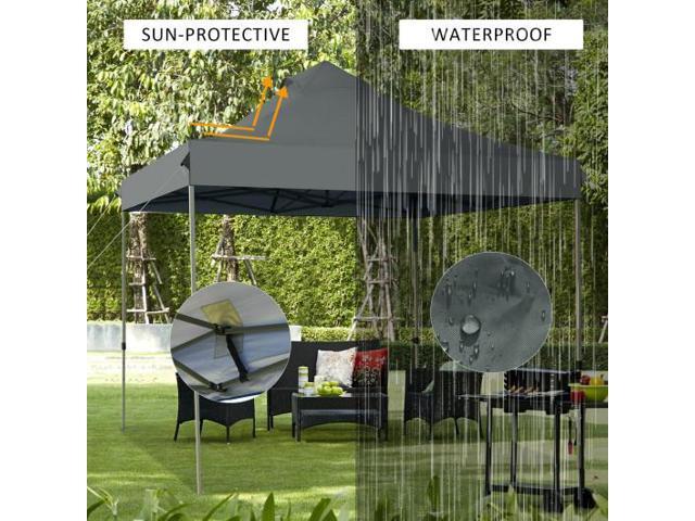 SlickBlue Portable Pop Up Canopy Event Party Tent Adjustable with Roller Bag