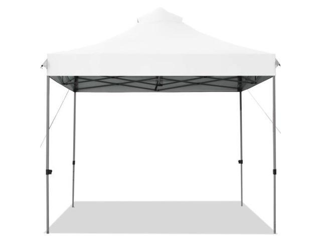 SlickBlue Portable Pop Up Canopy Event Party Tent Adjustable with Roller Bag