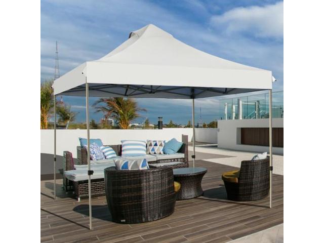 SlickBlue Portable Pop Up Canopy Event Party Tent Adjustable with Roller Bag