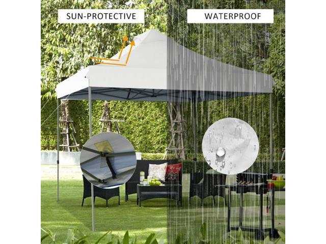 SlickBlue Portable Pop Up Canopy Event Party Tent Adjustable with Roller Bag