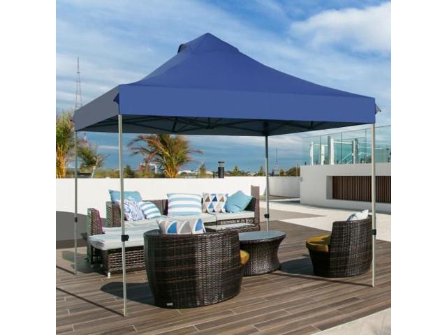 SlickBlue Portable Pop Up Canopy Event Party Tent Adjustable with Roller Bag
