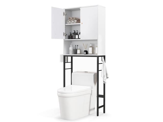 SlickBlue Over The Toilet Storage Cabinet with 2 Doors and Adjustable Shelf