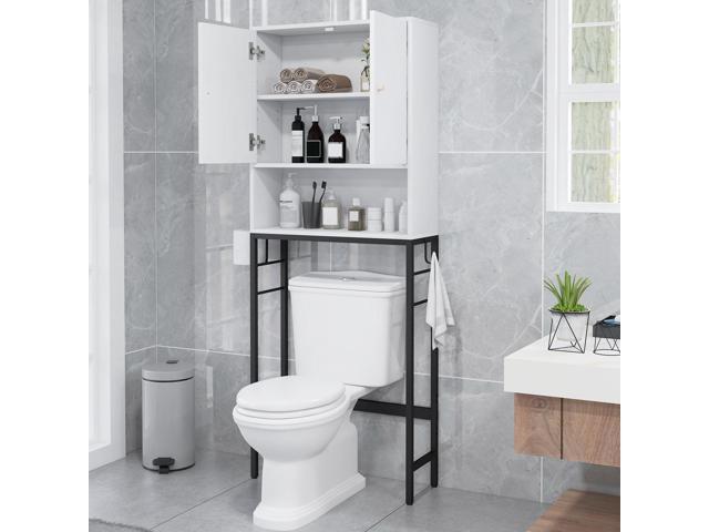 SlickBlue Over The Toilet Storage Cabinet with 2 Doors and Adjustable Shelf