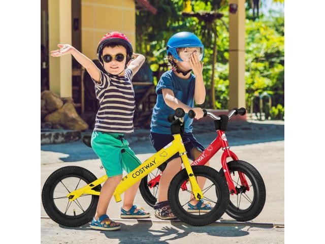 SlickBlue 12 Inch Toddler Balance Bike with Height Adjustable Handlebar and Seat