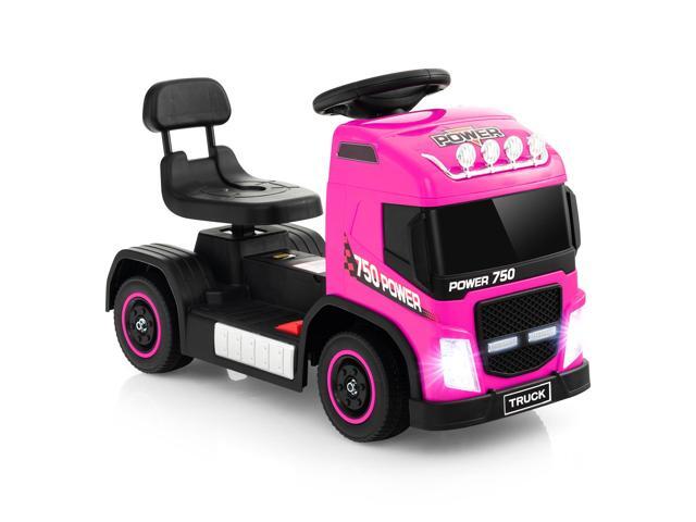 SlickBlue 6V Kids Electric Ride-on Truck with Height Adjustable Seat