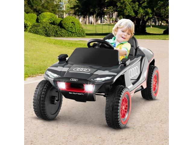SlickBlue Licensed Audi Kids Ride On E-tron Racing Car-Gray