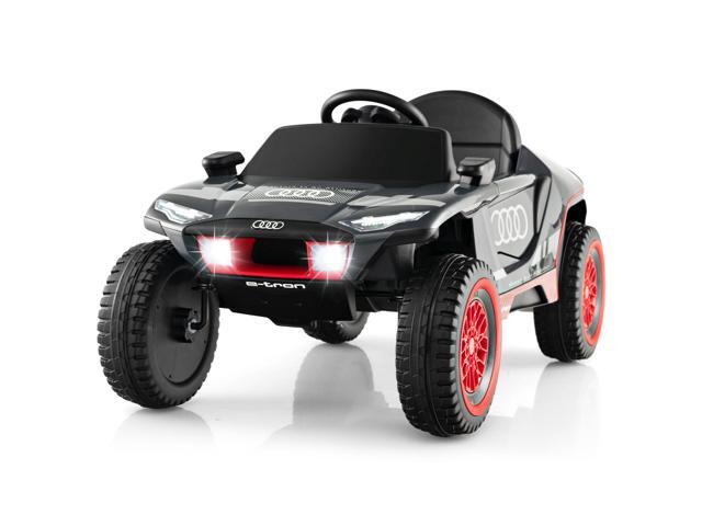 SlickBlue Licensed Audi Kids Ride On E-tron Racing Car-Gray