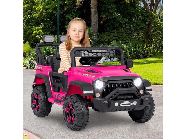 SlickBlue 12V Electric Kids Ride on Truck with Remote Control and Music