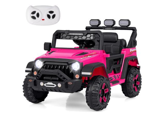 SlickBlue 12V Electric Kids Ride on Truck with Remote Control and Music