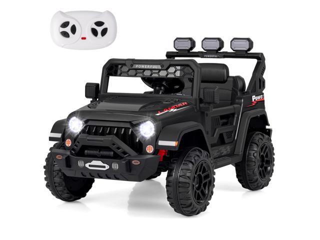 SlickBlue 12V Electric Kids Ride on Truck with Remote Control and Music