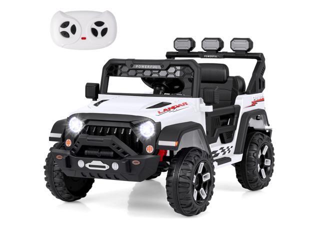 SlickBlue 12V Electric Kids Ride on Truck with Remote Control and Music