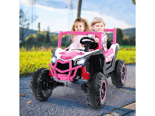 SlickBlue 2-Seater Kids Ride on UTV with 2.4G Remote Control for over 3 Years Old Children