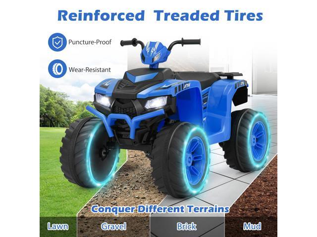SlickBlue 24V Kids Ride-On Electric ATV with Wireless Connection for Toddlers 3-8 Years Old