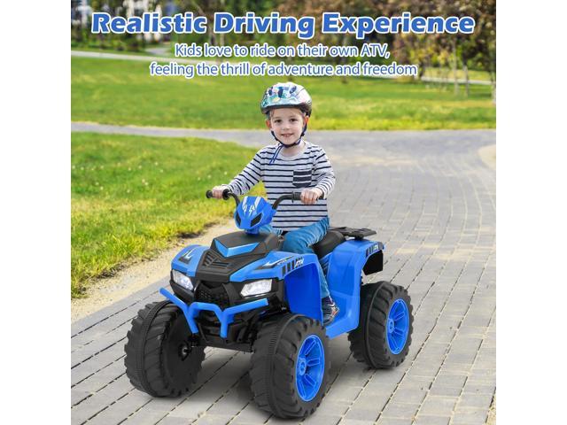SlickBlue 24V Kids Ride-On Electric ATV with Wireless Connection for Toddlers 3-8 Years Old