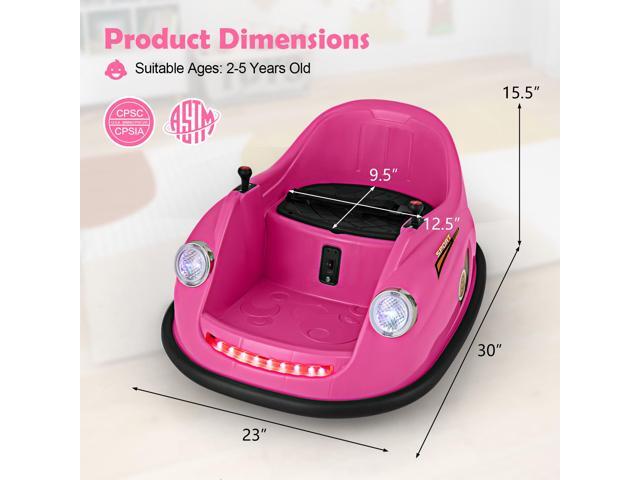 SlickBlue 12V Electric Kids Ride on Bumper Car Battery Powered Bumping Car with Remote Control