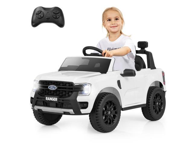 SlickBlue 12V Electric Kids Ride on Car Licensed Ford Ranger with Remote Control and Music