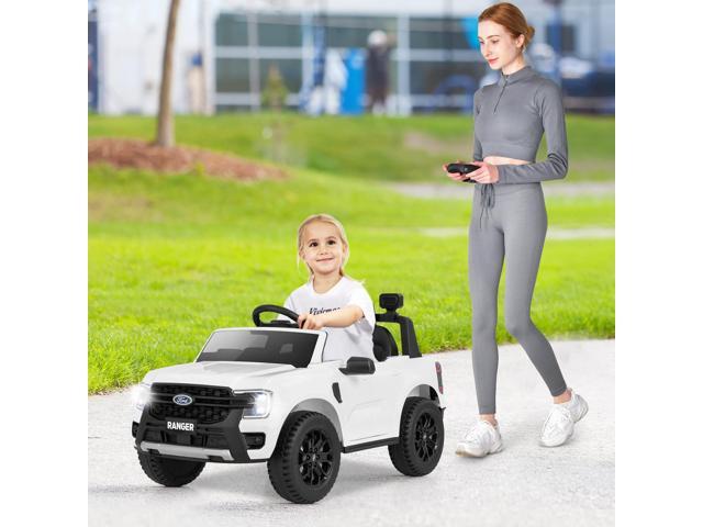 SlickBlue 12V Electric Kids Ride on Car Licensed Ford Ranger with Remote Control and Music