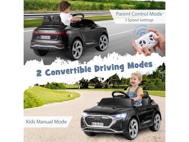 SlickBlue 12V Kids Ride on Car Licensed Audi SQ8 with Remote Control and 3 Speeds