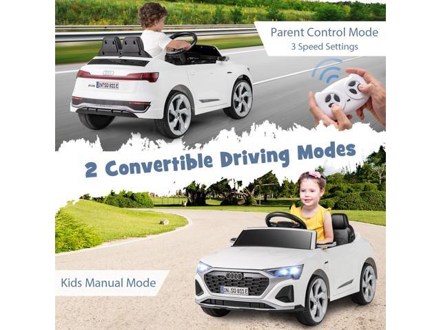 SlickBlue 12V Kids Ride on Car Licensed Audi SQ8 with Remote Control and 3 Speeds