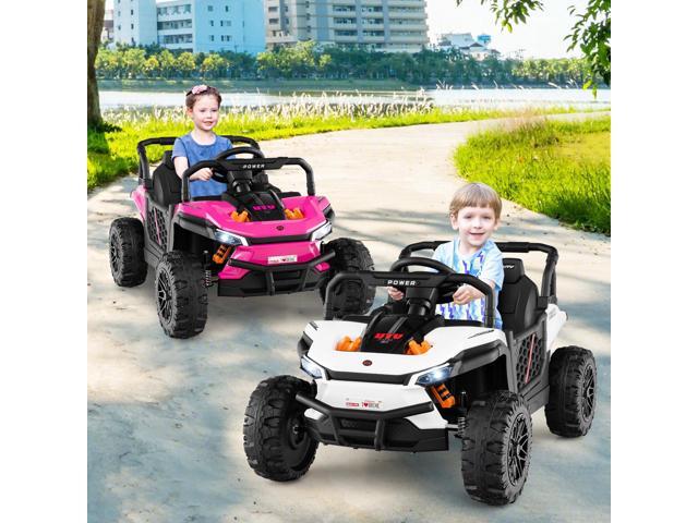 SlickBlue 12V Kids Ride on Truck Off-Road UTV with Parental Remote and Lights
