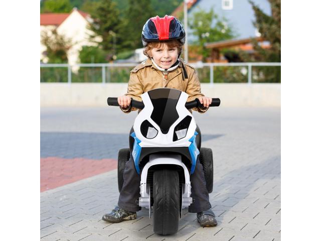 SlickBlue 6V Kids 3 Wheels Riding BMW Licensed Electric Motorcycle