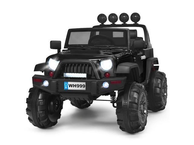 SlickBlue 12V Kids Ride On Truck with Remote Control and Double Magnetic Door