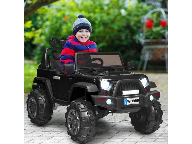 SlickBlue 12V Kids Ride On Truck with Remote Control and Double Magnetic Door